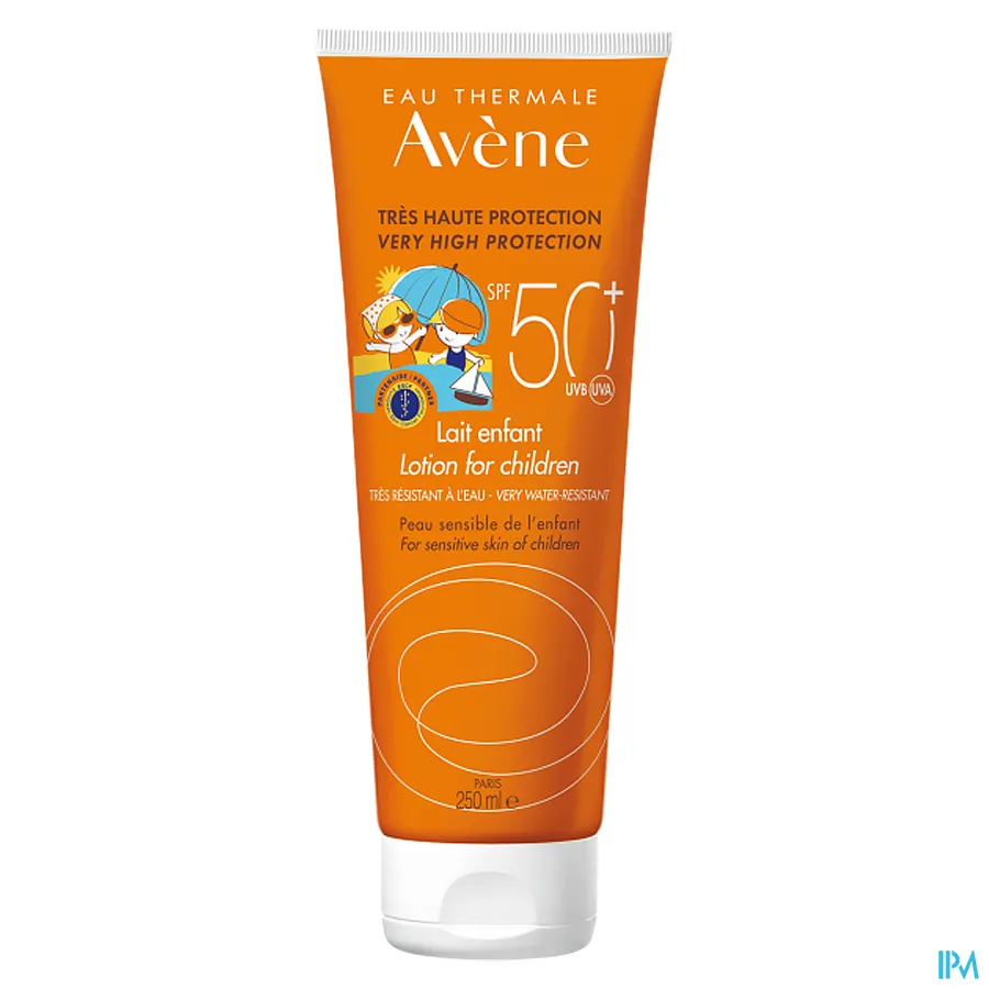 packshot van Avène Zonnemelk Kind zonder Parfum SPF50+ 250 ml