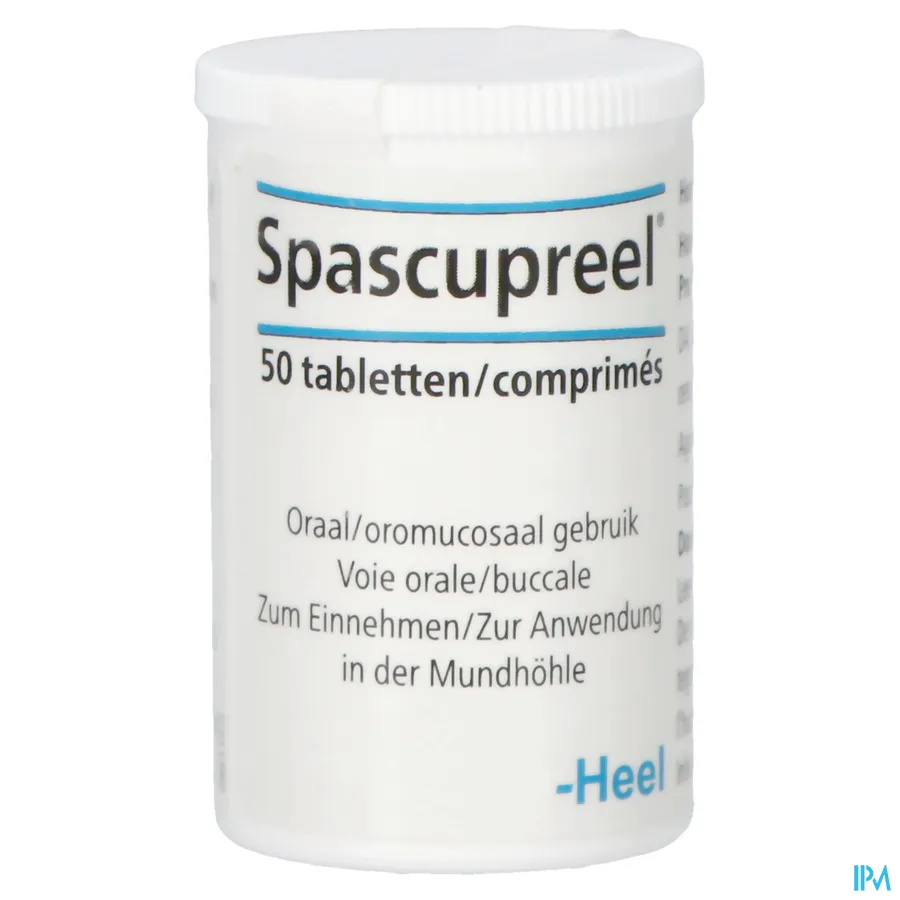 productshot van Heel Spascupreel 50 Tabletten