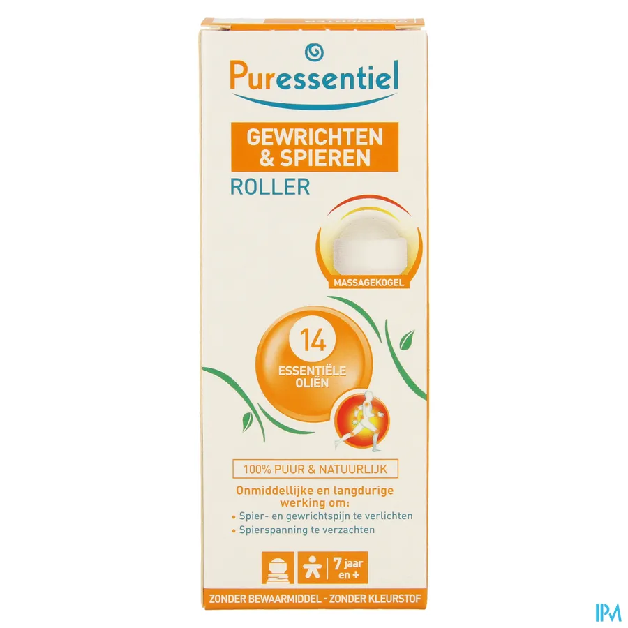 packshot van Puressentiel Roller voor Spieren en Gewrichten 75 ml