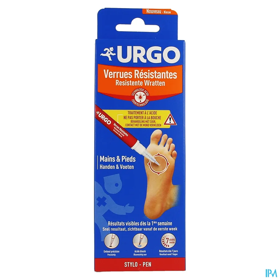 packshot van Urgo Pen ter Behandeling van Hardnekkige Likdoorns en Eeltplekken 1 Stuk