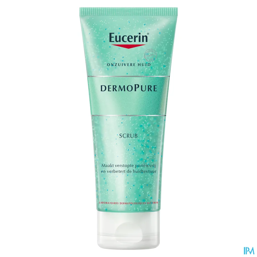packshot van Eucerin Dermo Pure Gezichtsscrub voor Onzuivere Huid Tube 100 ml