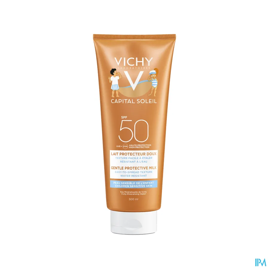 packshot van Vichy Ideal Soleil Zonnemelk voor Kinderen met SPF 50 Tube 300 ml