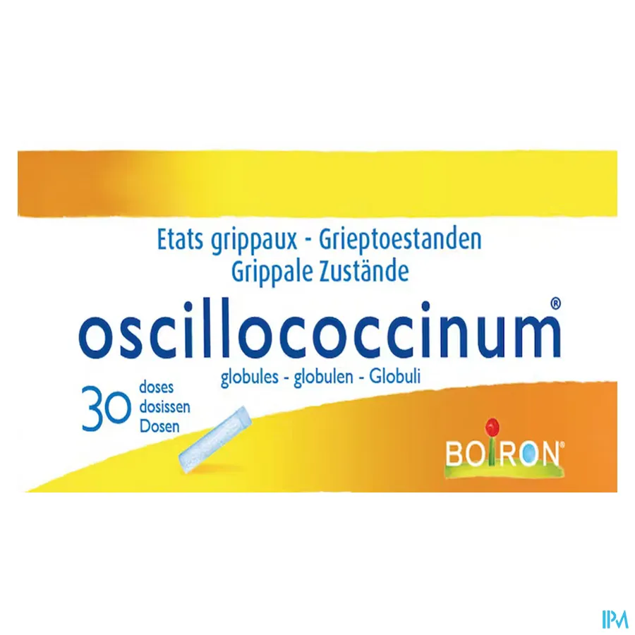 packshot van Oscillococcinum voor Grieptoestanden 30 Dosissen