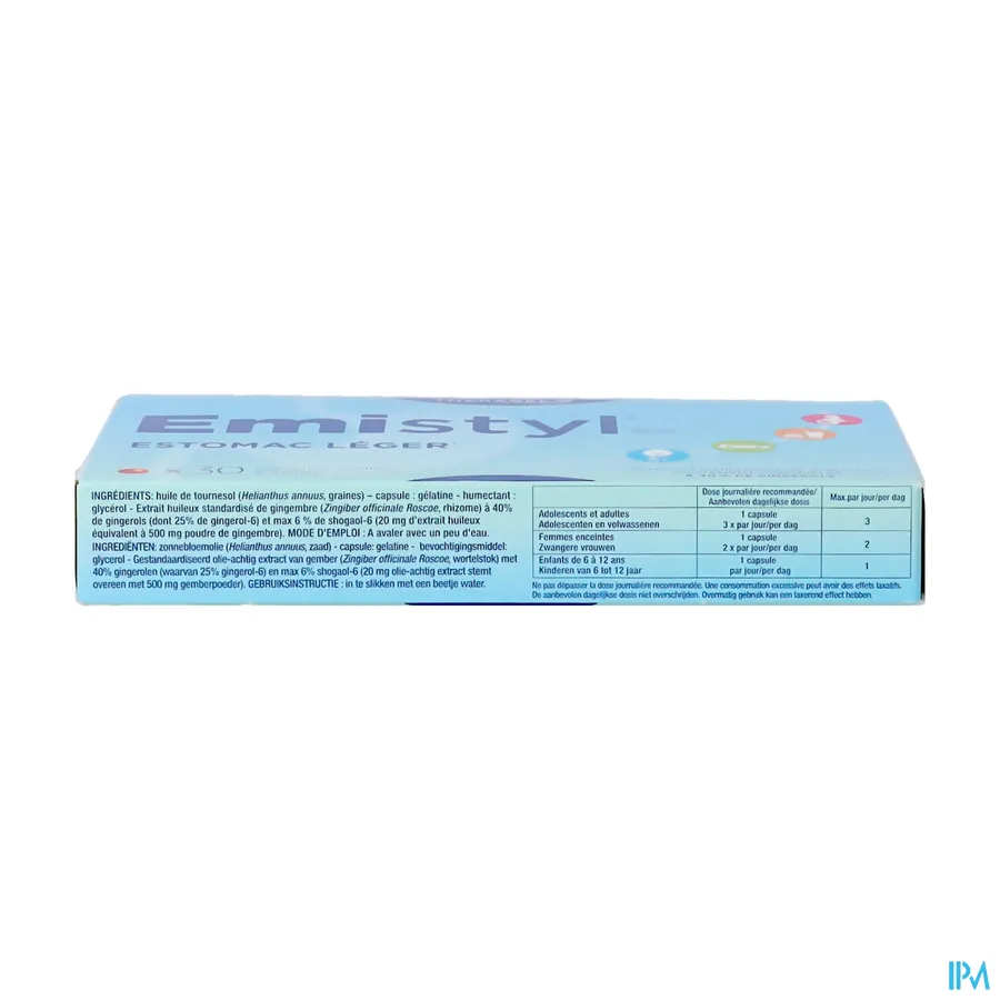 productshot van Emistyl 30 capsules