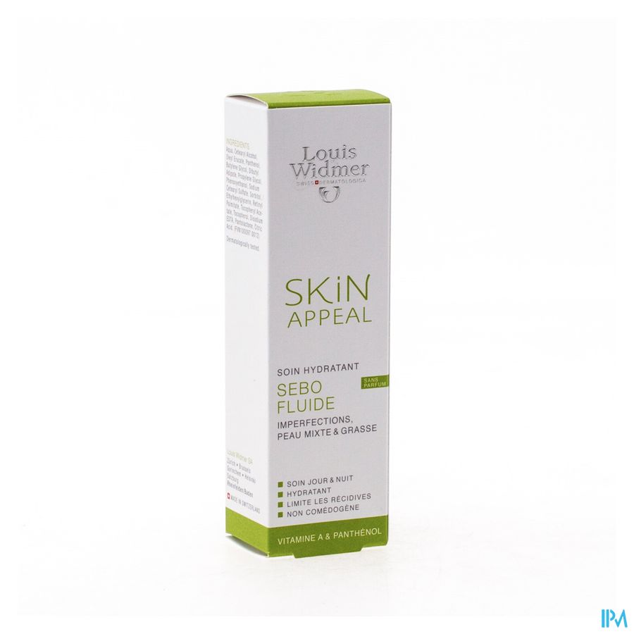 Louis Widmer Skin Appeal Sebo Fluide zonder parfum 30ml