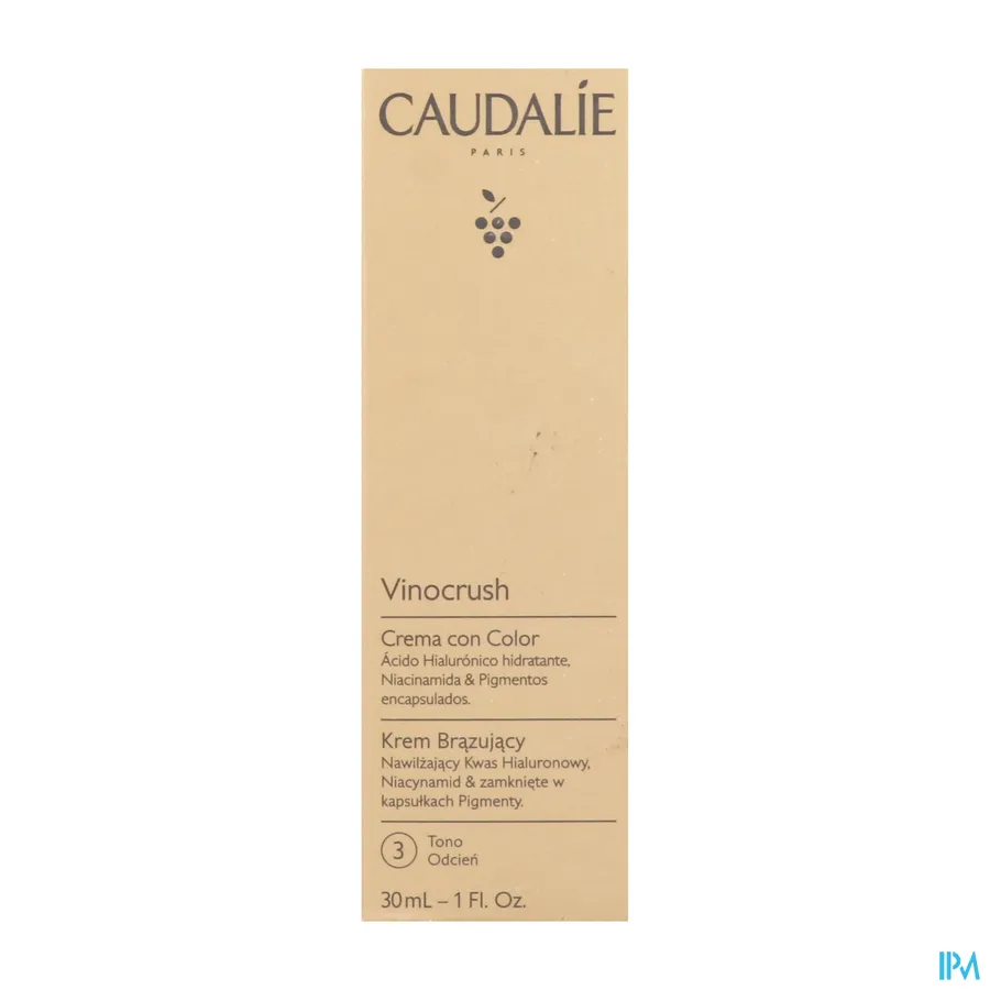 packshot van Caudalie Vinocrush Getinte Crème 30 ml Tint 3