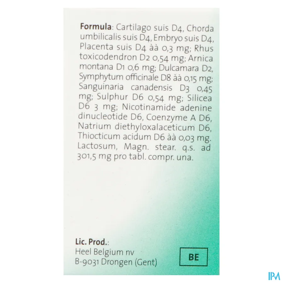 packshot van Heel Zeel T 50 Tabletten