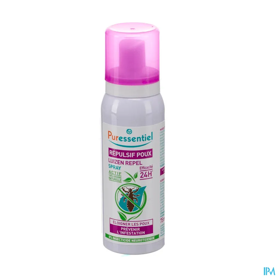 packshot van Puressentiel Anti-Luizen Repel Spray 75 ml