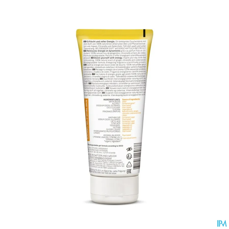 productshot van Weleda Energy Douchegel 200 ml