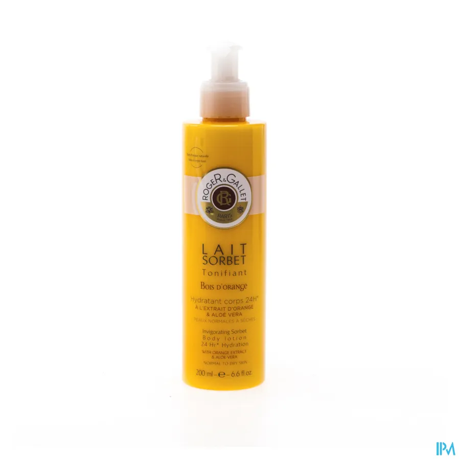 packshot van Roger & gallet Bois Orange Sorbet Lichaamsmelk 200 ml