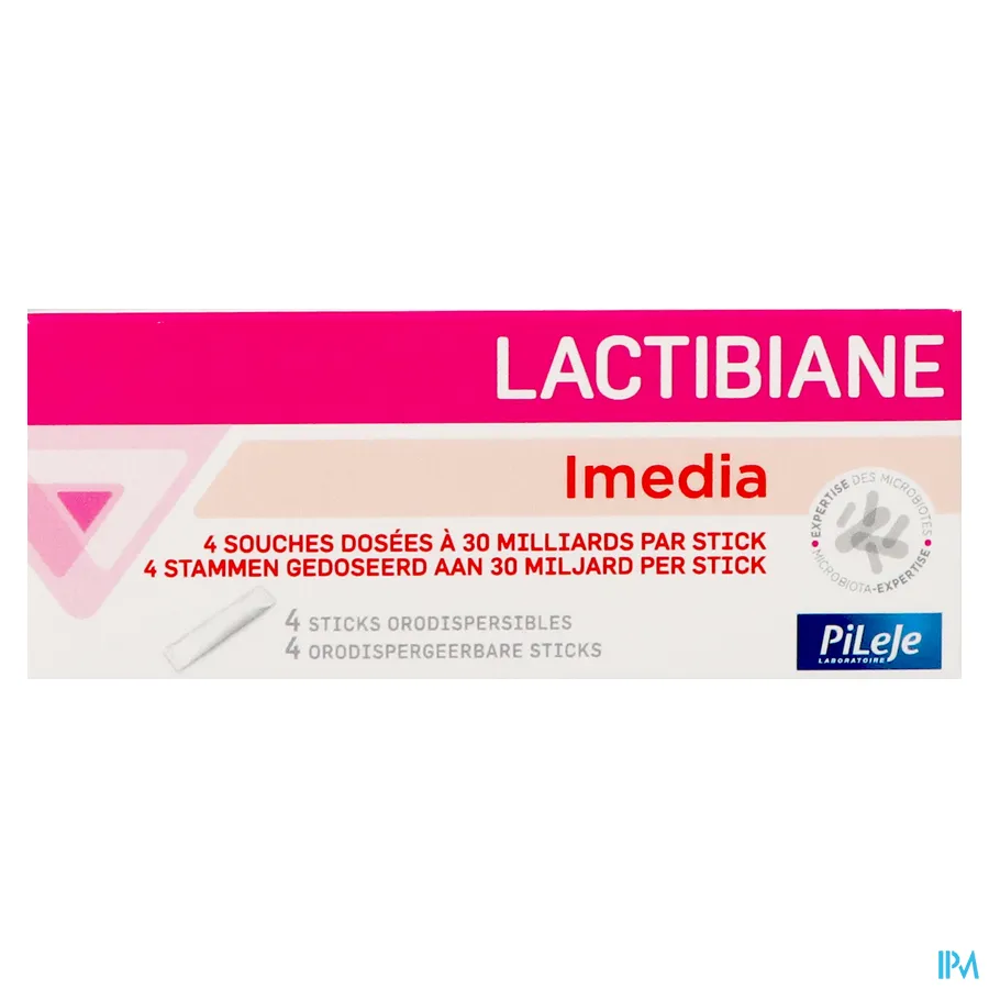 packshot van Pileje Lactabiane Imedia 4 sticks