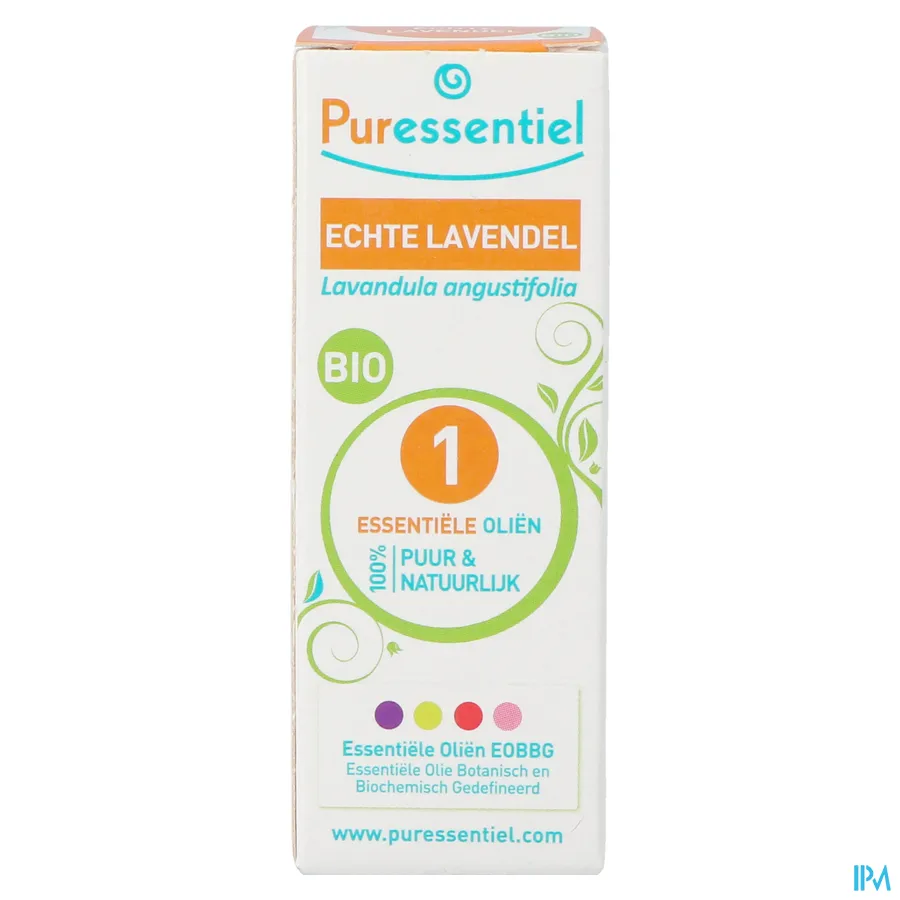 packshot van Puressentiel Essentiële Olie Echte Lavendel Bio 10 ml