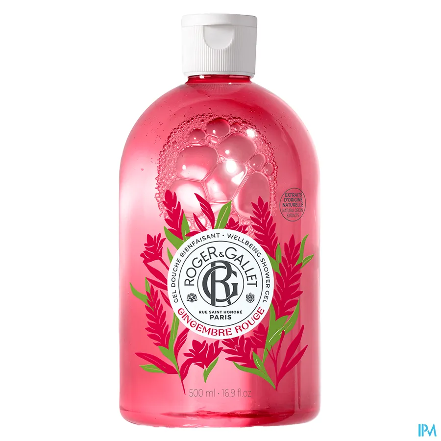 packshot van Roger & gallet Gingembre Rouge Douchegel 500 ml