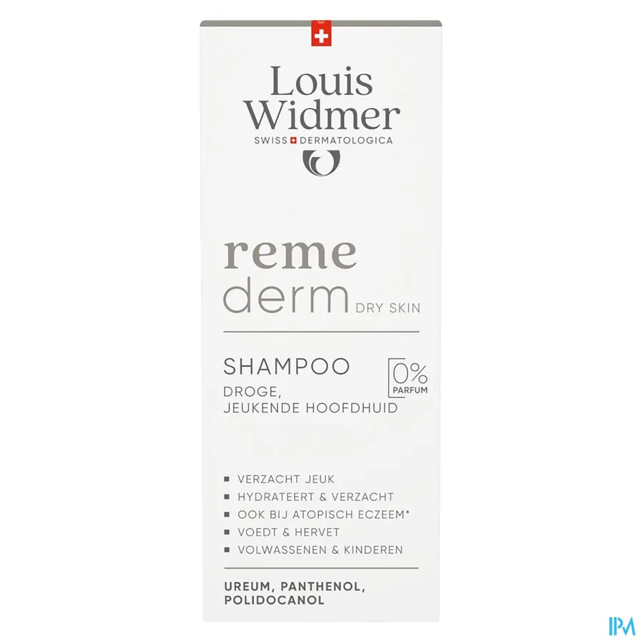 packshot van Widmer Remederm Shampoo Zonder Parfum 150ml