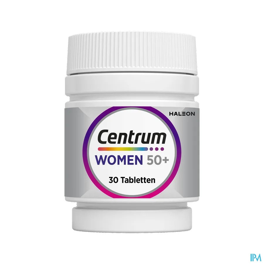 productshot van Centrum Women 50+ met 13 Vitamines en 10 Mineralen 30 Tabletten