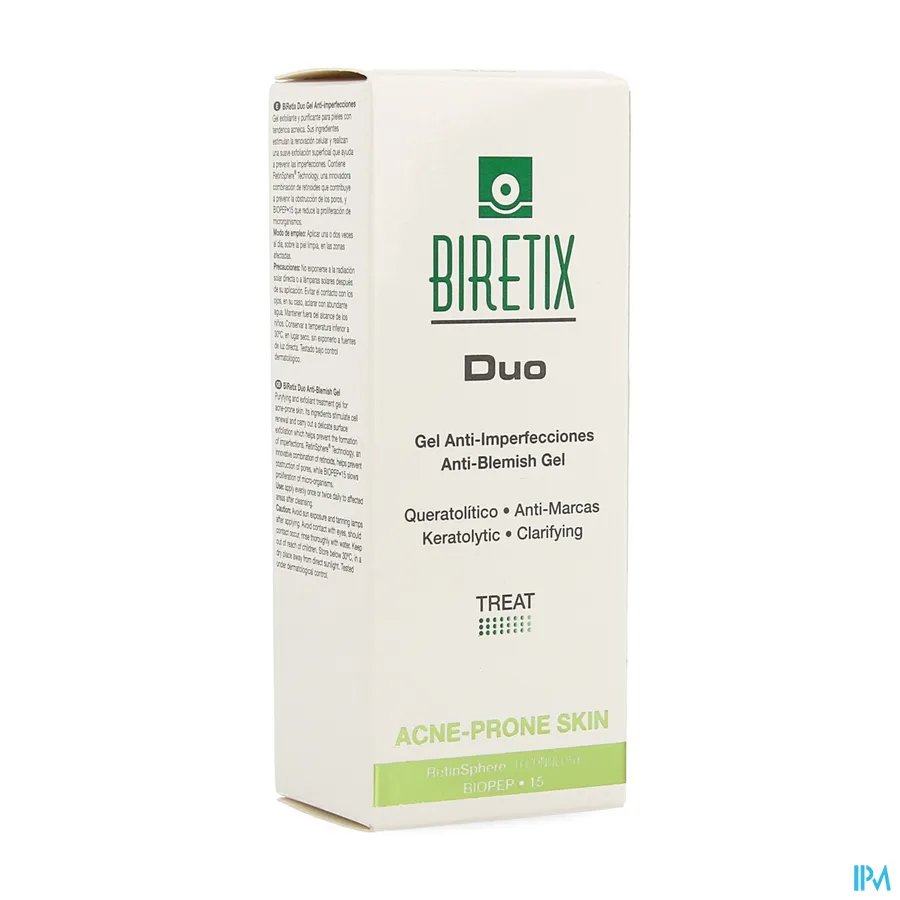 packshot van BiRetix Duo Verzorging tegen Onzuiverheden 30 ml