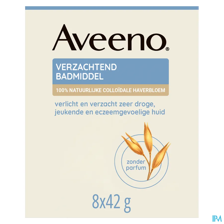 packshot van Aveeno Verzachtend Badmiddel 8 x 42 g