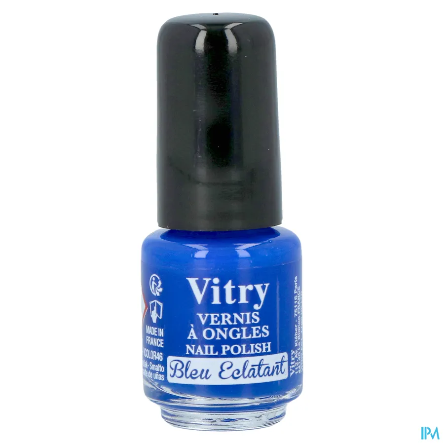 packshot van Vitry Nagellak 46 Bleu Eclatant 4 ml