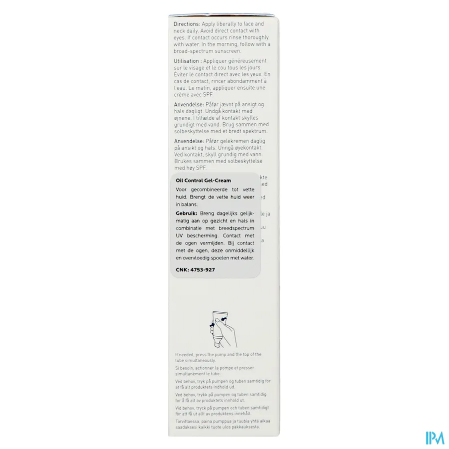 packshot van CeraVe Oil Control Hydraterende Gel-Crème 52 ml