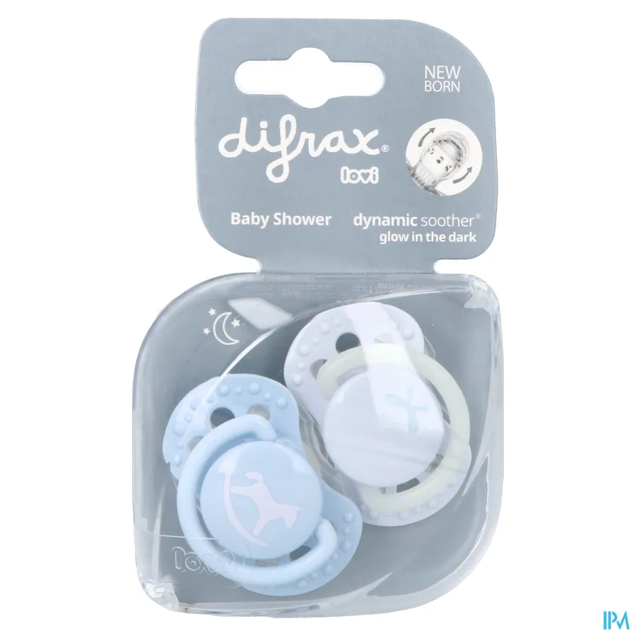 packshot van Difrax Fopspeen Dynamic Newborn Babyshower 2