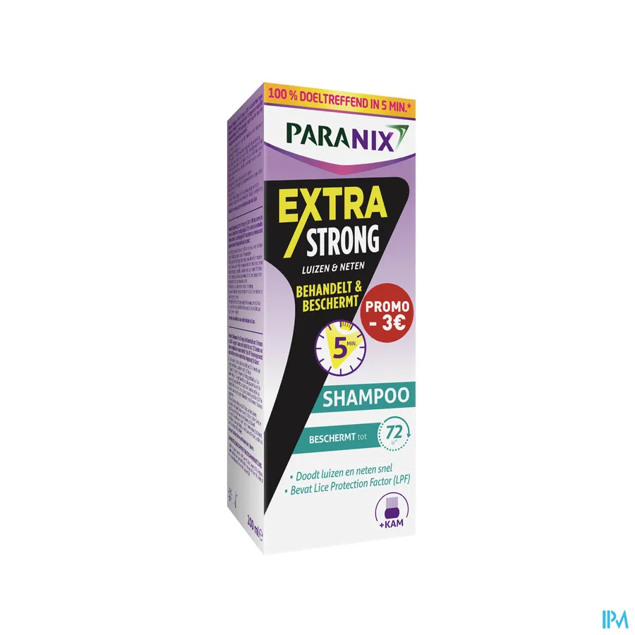 packshot van Paranix Extra Strong Sh 200ml Promo -3€