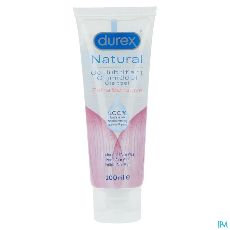packshot van Durex Natural Glijmiddel Extra Sensitive 100 ml