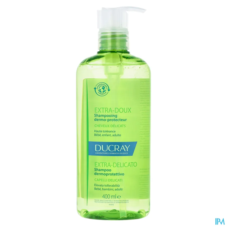 packshot van Ducray Extra Zachte Huidbeschermende Shampoo 400 ml