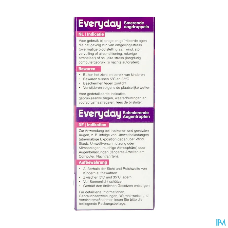 packshot van Ocal Everyday Oogdruppels Fl 10ml