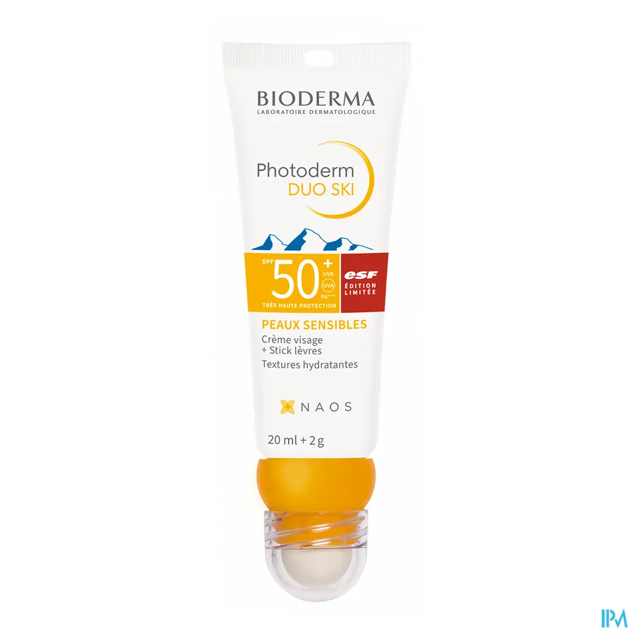 packshot van Bioderma Photoderm Duo Ski Spf50+ Cr 20ml+stick 2g
