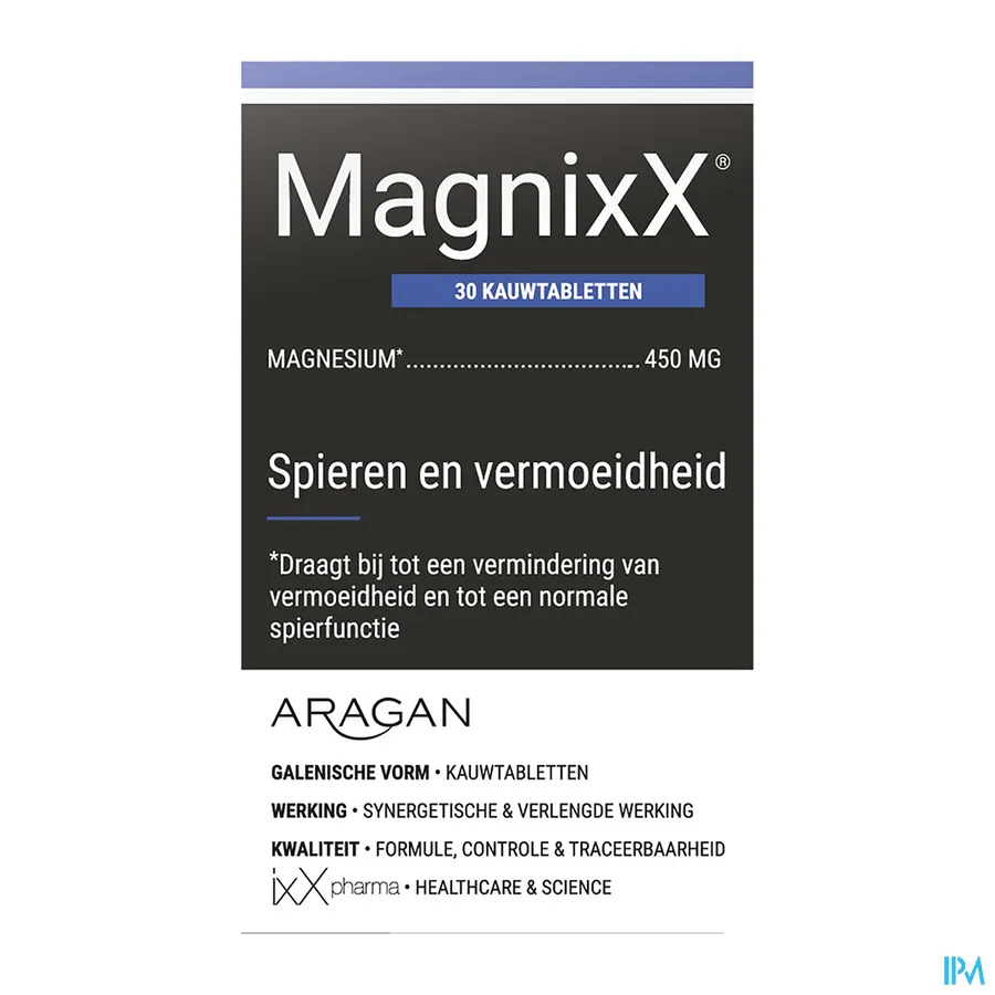 packshot van MagnixX 30 kauwtabletten