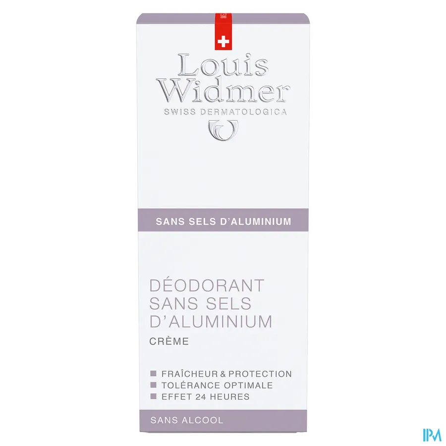 packshot van Widmer Deo Creme Zonder Aluminium zonder parf 40ml