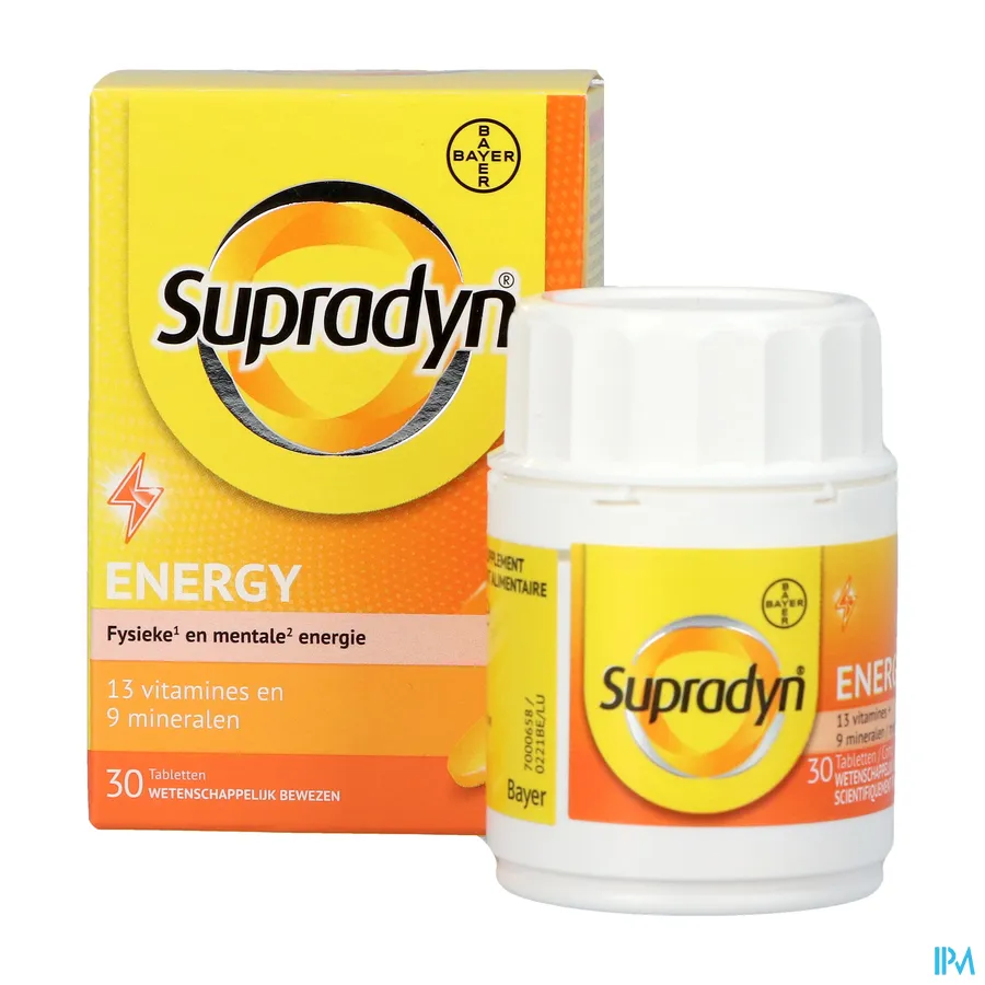 productshot van Supradyn Energy 30 tabletten