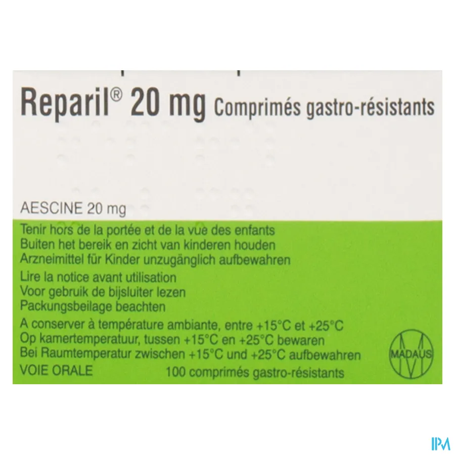 packshot van Reparil 100 tabletten