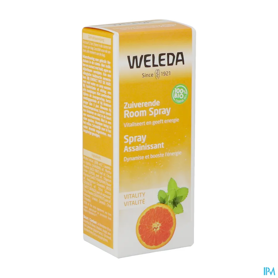 packshot van Weleda Zuiverende Room Spray Vitality 50 ml