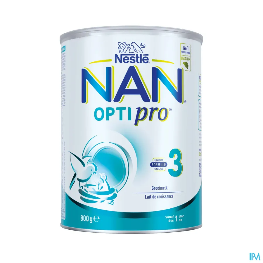 packshot van Nan Optipro 3 Groeimelk vanaf 10 maanden Pot 800 g