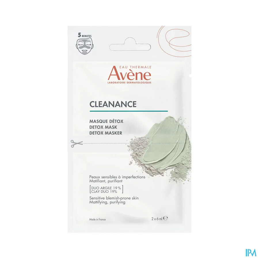 productshot van Avène Cleanance Detoxmasker 2 x 6 ml