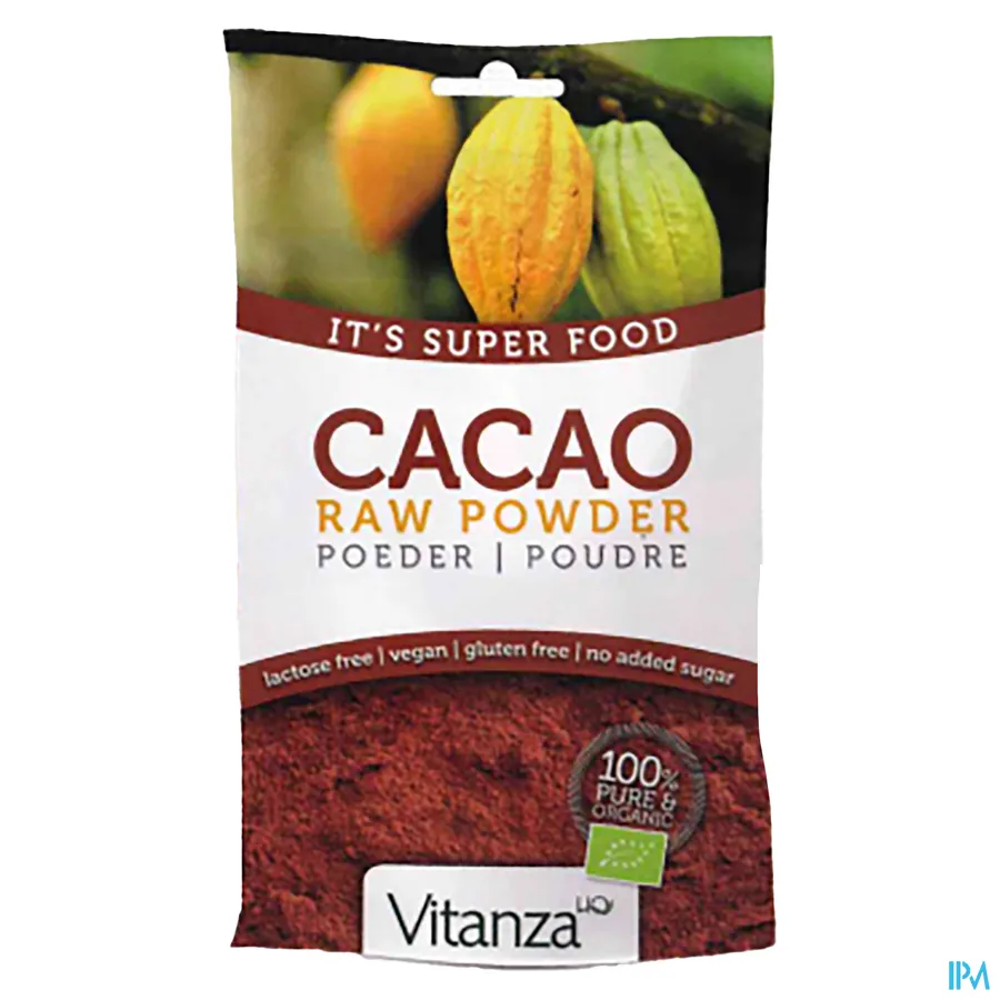 packshot van Vitanza Superfood Cacao Raw Powder 200gr