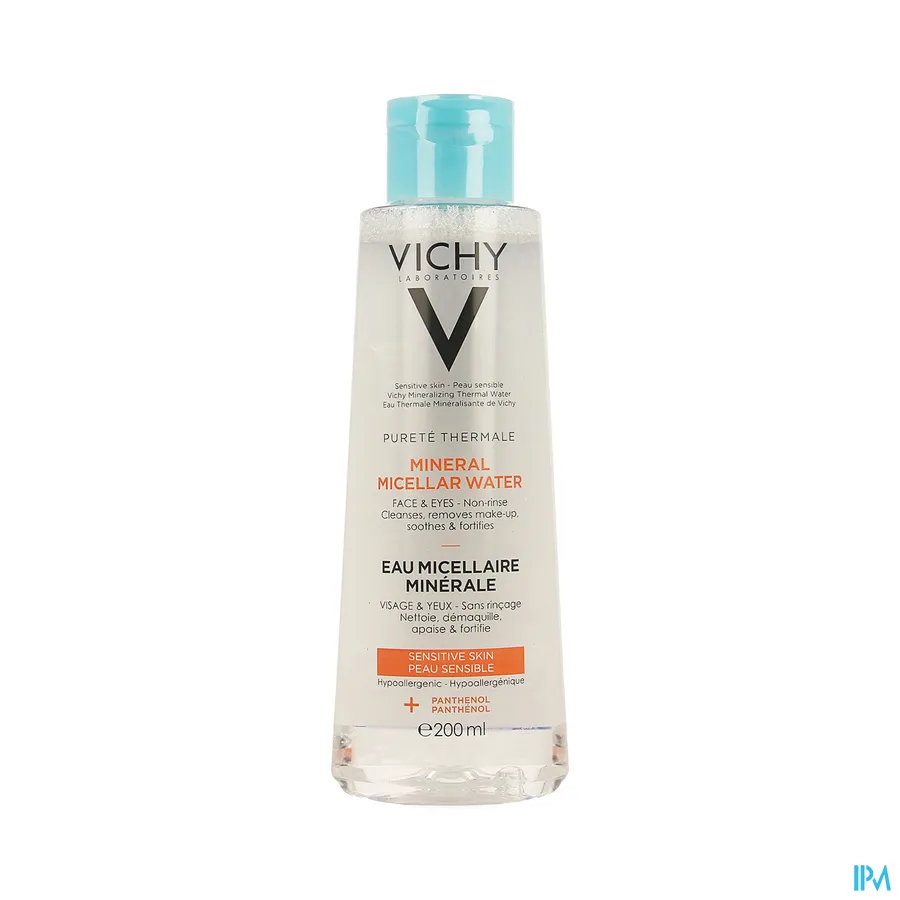 packshot van Vichy Pureté Thermale Micellair Mineraalwater Gevoelige Huid 200 ml