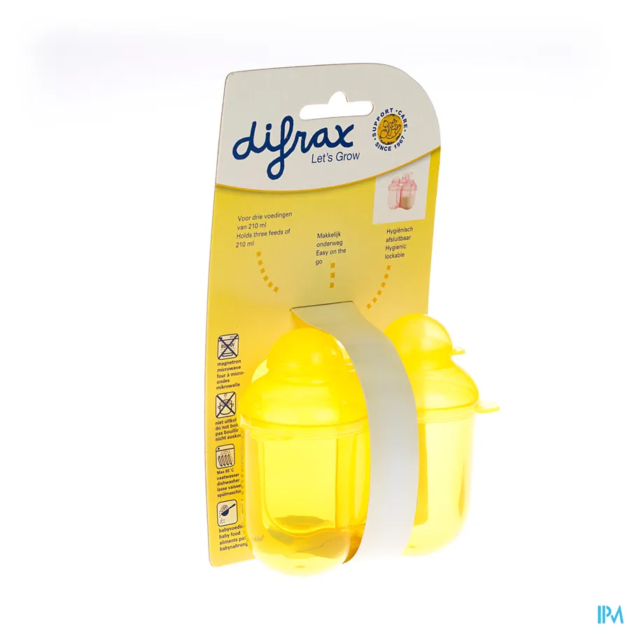 packshot van Difrax Drievaksdoosje Voor Melkpoeder