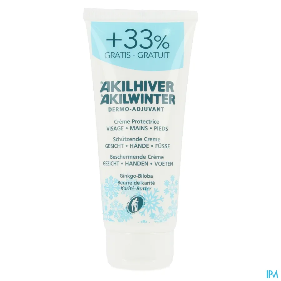 packshot van Akileïne Akilwinter Beschermende Crème voor Gezicht, Handen en Voeten Tube 100 ml