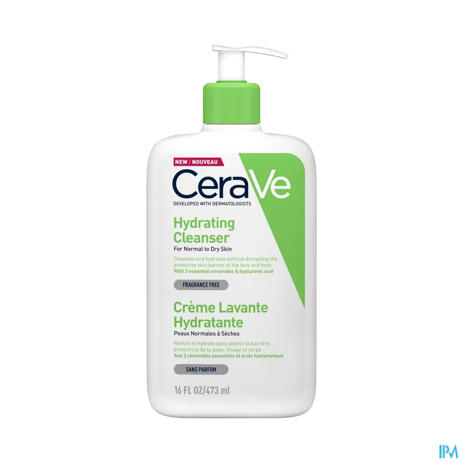 packshot van CeraVe Hydraterende Reinigingscrème 473 ml