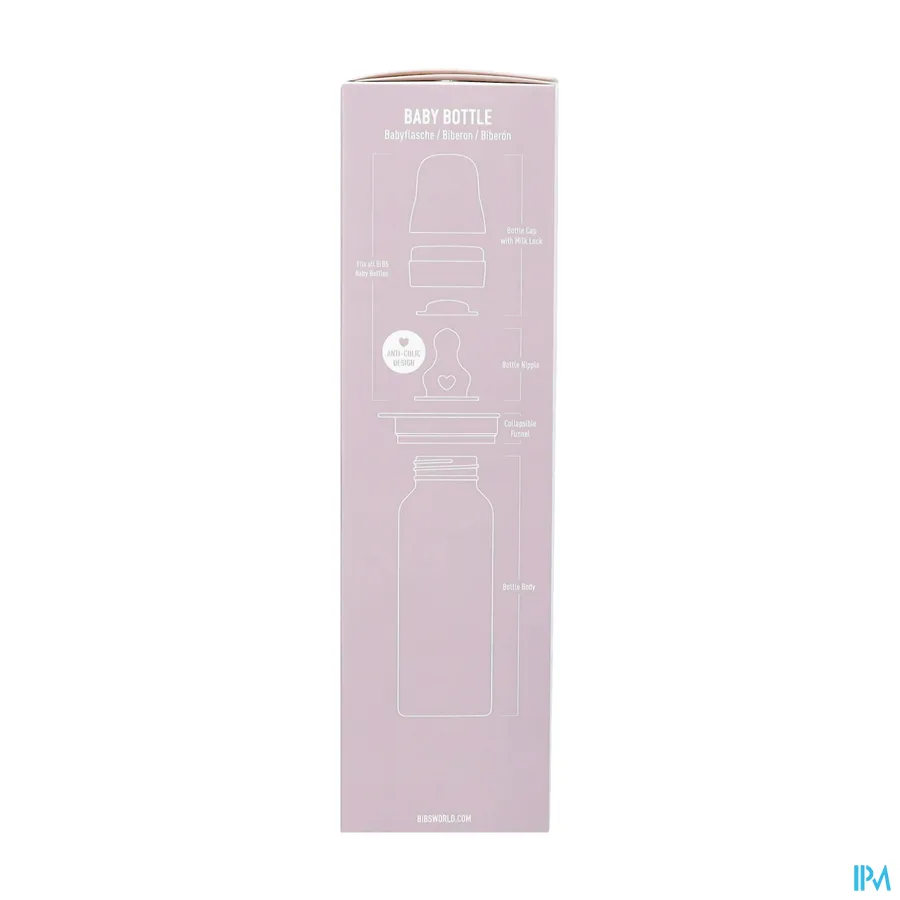 packshot van Bibs Zuigfles Complete Set Ivory 270ml
