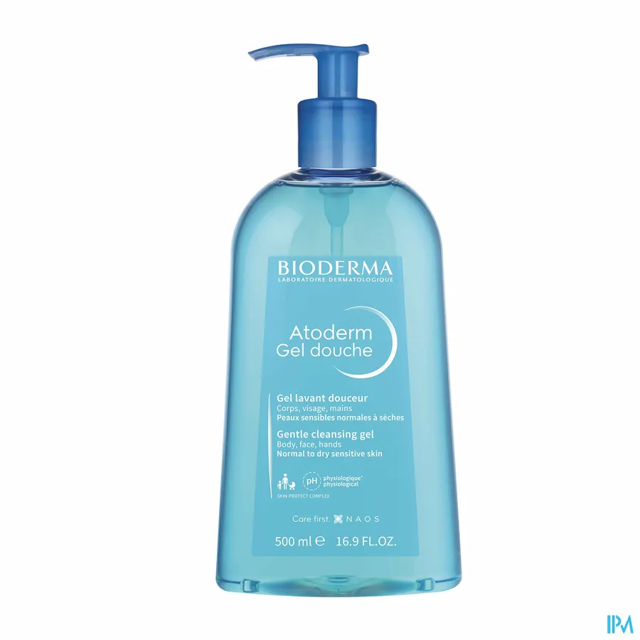 packshot van Bioderma Atoderm Douchegel 1 l
