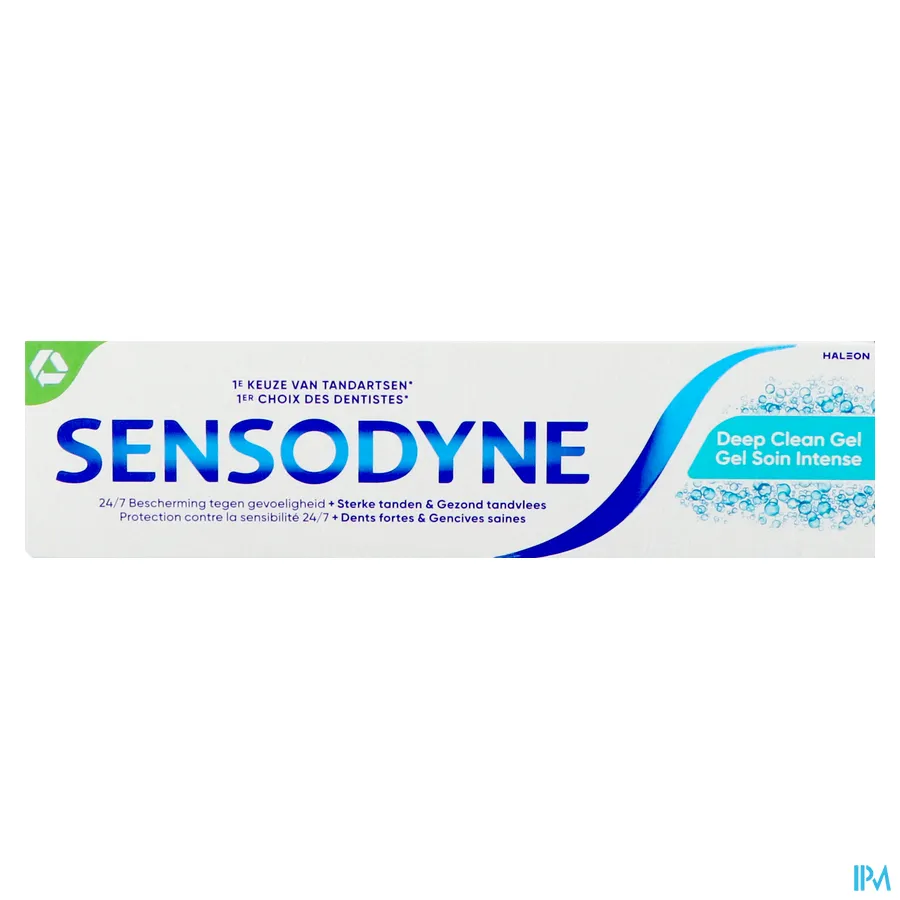 packshot van Sensodyne Deep Clean Gel Tandpasta 75 ml