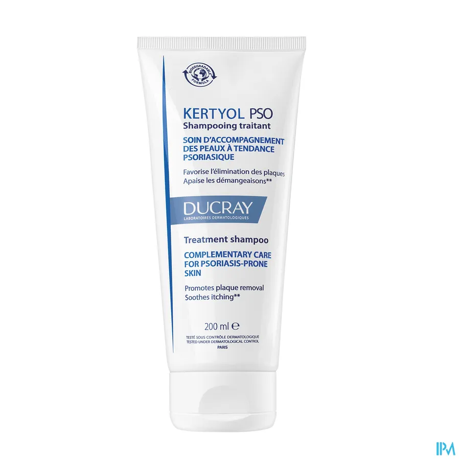 packshot van Ducray Kertyol PSO Behandelende Shampoo 200 ml