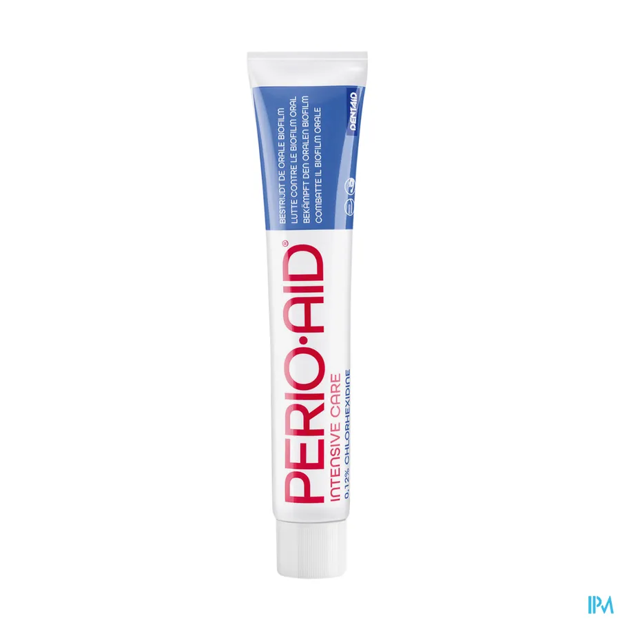 packshot van Perio Aid Intensive Care Tandpasta met 0,12% Chloorhexidine 75 ml