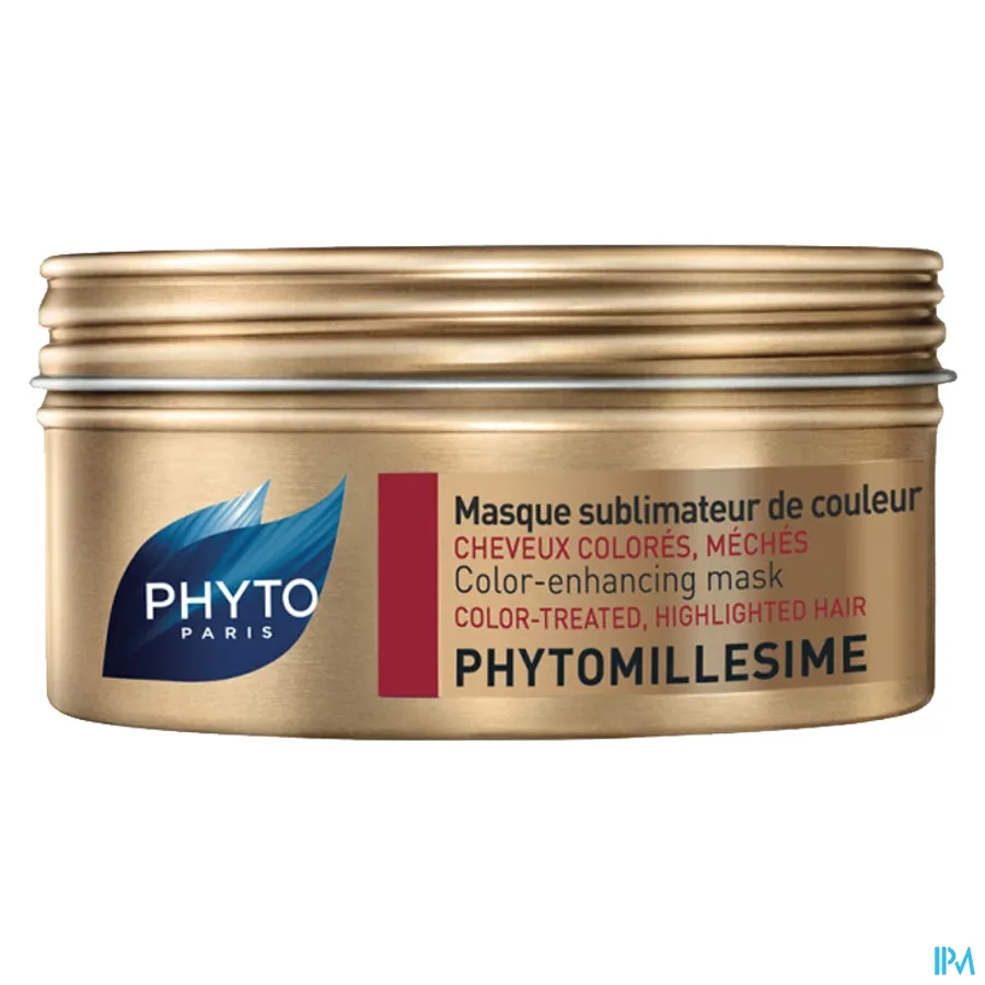 packshot van Phyto Phytomillesime Hersellend en Voedend Kleursublimerend Masker voor Gekleurd Haar en Mèches 200 ml