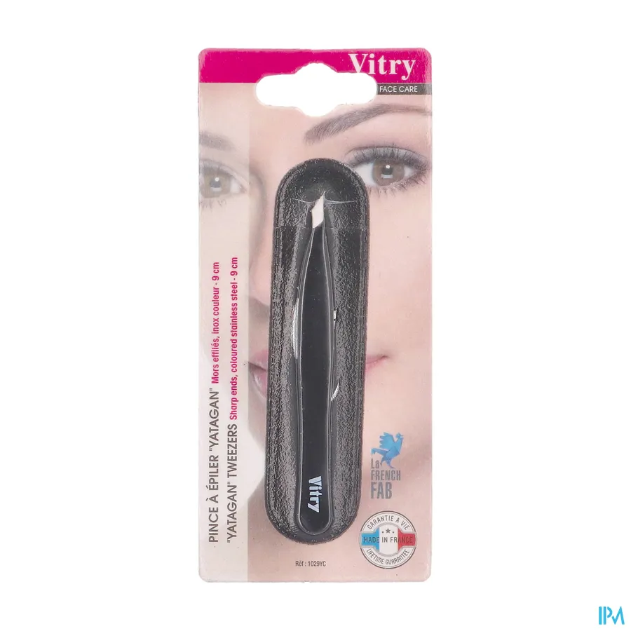 packshot van Vitry Epileerpincet met Schuine Ultrafijne Top Gekleurd