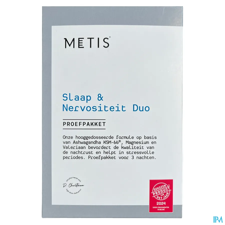 packshot van Metis Sleep 08 & A/stress 03 Duo V-caps 3x2