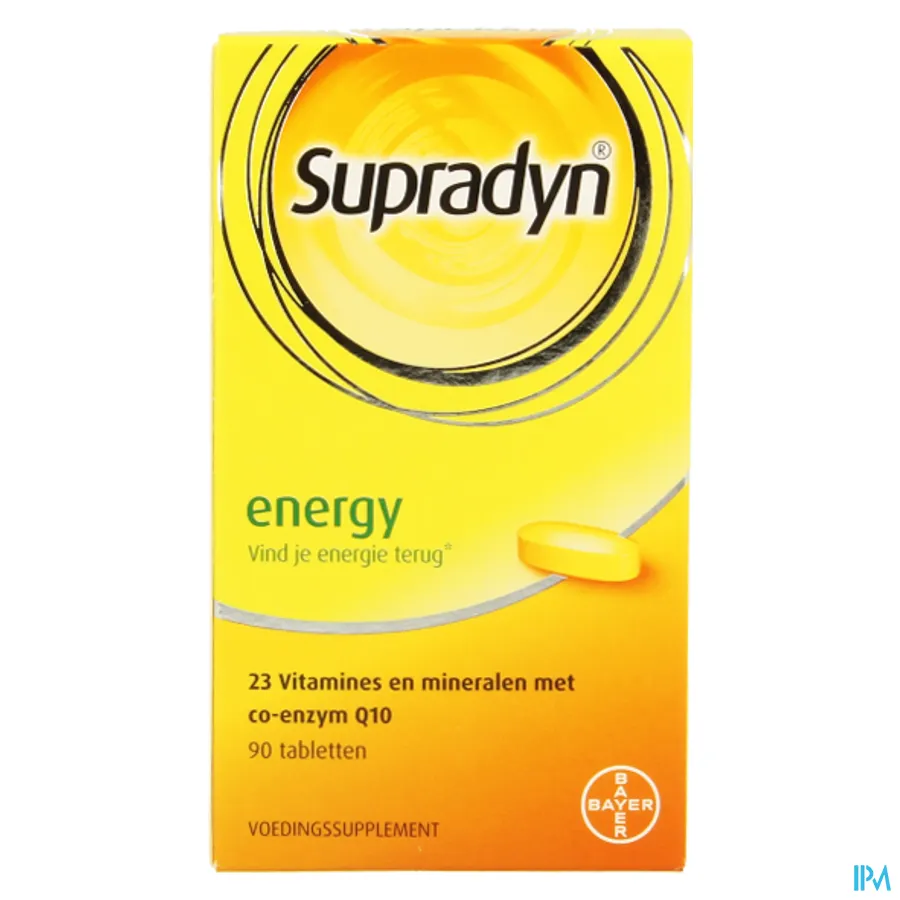 packshot van Supradyn Energy 90 tabletten